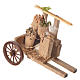 Cart with cereal in wax, nativity accessory 10x12x8cm s1