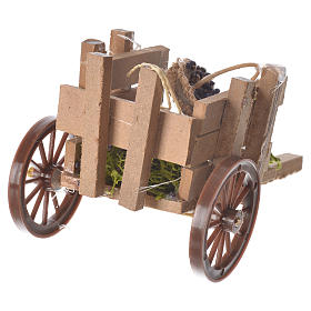Ferramentas de Trabalho para Presépio: Carrinho com uva cera presépio 10x12x8 cm Ferramentas de Trabalho para Presépio: Carrinho com uva cera presépio 10x12x8 cm