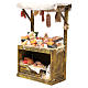 Nativity meat and cheese stall in wax, 41x22.5x15cm s2