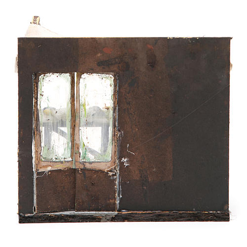 Nativity salted codfish seller stall in wax, 18x20x14cm 4