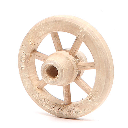 Roue en bois diamètre 4,5 cm 2