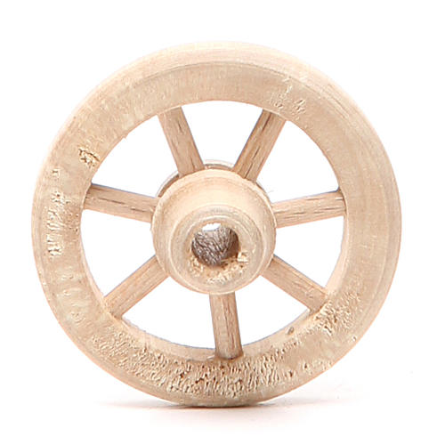 Ruota in legno diametro 4,5 cm 1