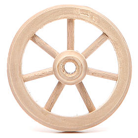 Ferramentas de Trabalho para Presépio: Roda de madeira diâmetro 6,5 cm Ferramentas de Trabalho para Presépio: Roda de madeira diâmetro 6,5 cm