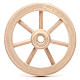 Roda de madeira diâmetro 6,5 cm s1