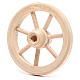Roda de madeira diâmetro 6,5 cm s2