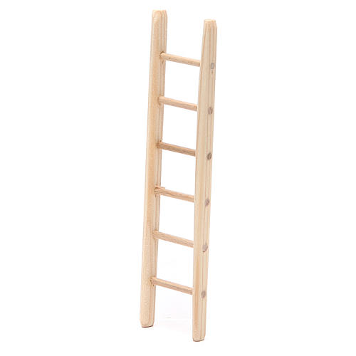 Step ladder in wood h. 14x3,5cm 2