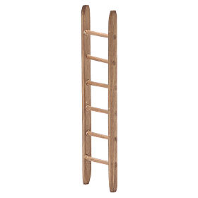 Escada de mão para presépio em madeira escura 14x3,5 cm