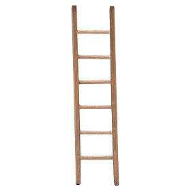 Little Ladder for nativity in dark wood h. 14x3,5cm