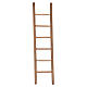 Little Ladder for nativity in dark wood h. 14x3,5cm s1