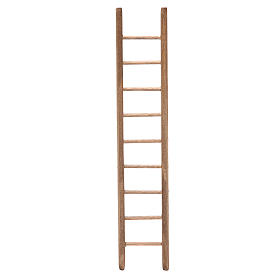 Ladder in dark wood for nativity h. 18x4cm