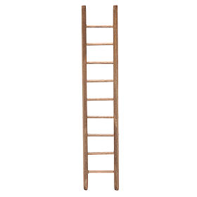 Scala in legno scuro per presepe h. 18x4 cm