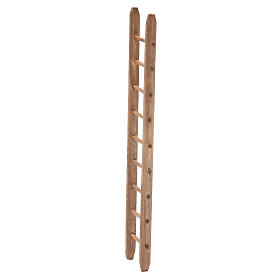 Scala in legno scuro per presepe h. 18x4 cm