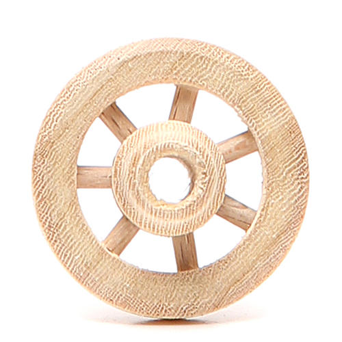 Ruota in legno diametro 3,5 cm 1