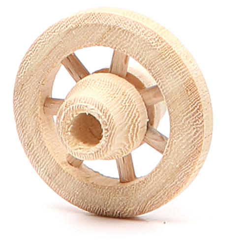 Ruota in legno diametro 3,5 cm 2