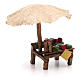 Banchetto ombrello angurie presepe 12 cm 16x10x12 s3