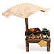 Workshop nativity with beach umbrella, vegetables 16x10x12cm s1