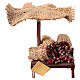 Bottega presepe con ombrello castagne presepe 12 cm 16x10x12 s1