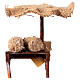 Bottega presepe con ombrello castagne presepe 12 cm 16x10x12 s4