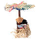 Bottega presepe ombrello pesce cozze presepe 12 cm 16x10x12 s1