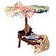 Bottega presepe ombrello pesce cozze presepe 12 cm 16x10x12 s2
