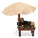 Laden für Krippe mit Regenschirm Oliven 16x10x12cm s1
