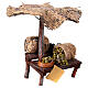 Bottega presepe con ombrello olive 16x10x12 presepe 12 cm s2