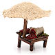 Banchetto con ombrello peperoncini 16x10x12 presepe 12 cm s3