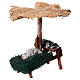 Banco presepe ombrello sardine cozze 12x10x12 presepe 10 cm s3