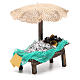 Workshop nativity with beach umbrella, sardine and mussels 12x10x12cm s3