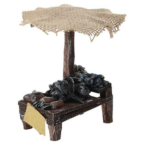 Laden für Krippe mit Regenschirm Muscheln 12x10x12cm 2