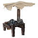 Banc de marché crèche avec parasol moules palourdes 12x10x12 cm s4