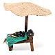 Stoisko z parasolem z małżami 16x10x12cm s1