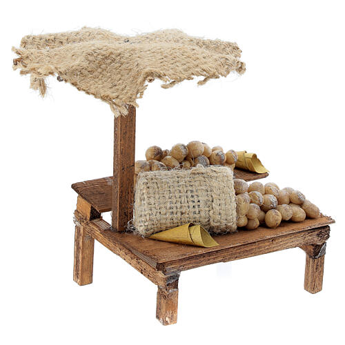 Nativity Bench with eggs and beach umbrella 12x10x12cm 3