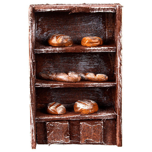 Schrank mit Brot für Krippe 12cm 1