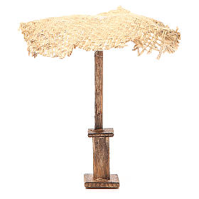 Ombrello juta per presepe 12X10X10 cm per statue 10 cm