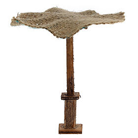 Ombrellone juta presepe 16x16x16 cm per statue 12 cm
