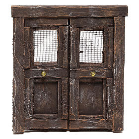 Portas, Janelas, Balcões: Porta para presépio madeira 13x11 cm Portas, Janelas, Balcões: Porta para presépio madeira 13x11 cm