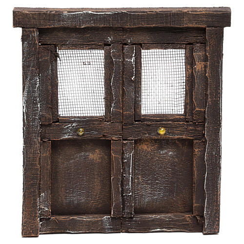 Tür für Krippe aus Holz 15x13cm 1