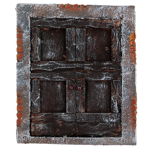 Portón para belén de madera 15x13 cm 1