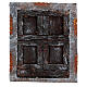 Drzwi wejściowe do szopki z drewna 15x13 cm s1