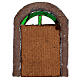 Tür mit Bogen für Krippe 18x12cm s3