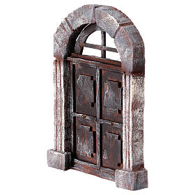 Tür mit Bogen für Krippe 22x14cm