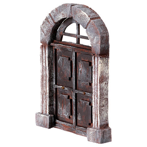 Tür mit Bogen für Krippe 22x14cm 2