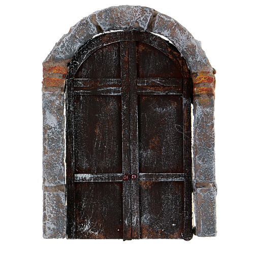 Drzwi wejściowe łukowe 18x12 cm 1