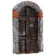 Front Door arched in wood for nativity 22x14cm s2