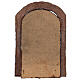 Drzwi wejściowe łukowe z drewna do szopki 22x14 cm s3