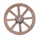 Roue en bois 5 cm crèche napolitaine s2