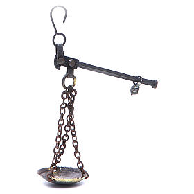 Neapolitanische Krippe: Laufgewichtswaage Metall 2.5cm neapolitanische Krippe