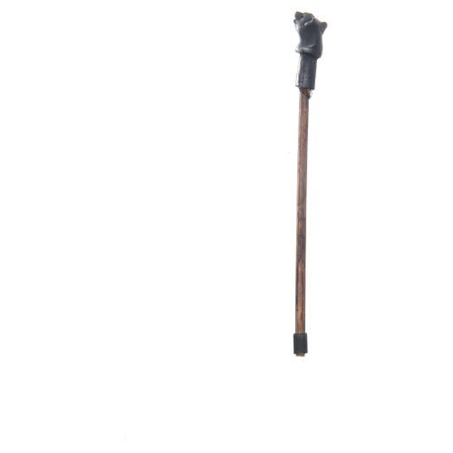 Walking stick with lion head measuring 10cm for Neapolitan Nativity 2