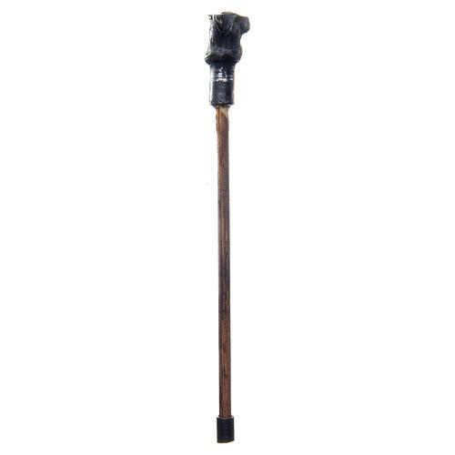 Bastone da passeggio gatto h 10 cm presepe Napoli 1